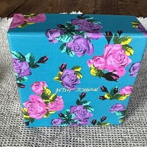 Betsey Johnson Silver and Blue Starry Night Earrings